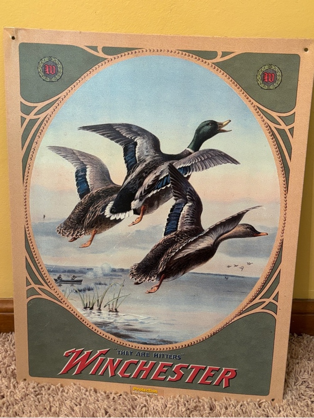 Winchester Home Metal Wall Art  - Flying Ducks 16 x 12 1/2